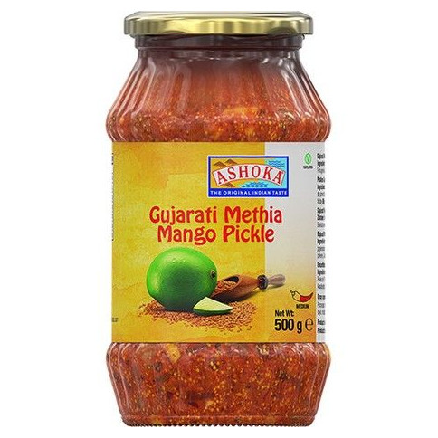 ASHOKA Mango Eingelegt Gujarati Methia 500 g