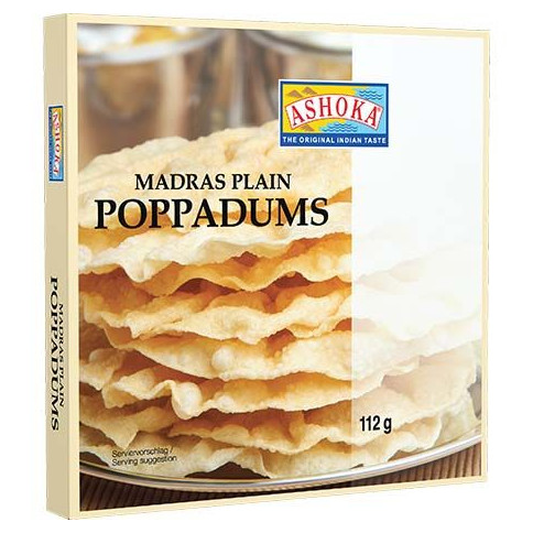 ASHOKA Pappadums Madras 112 g