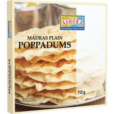 ASHOKA Pappadums Madras 112 g
