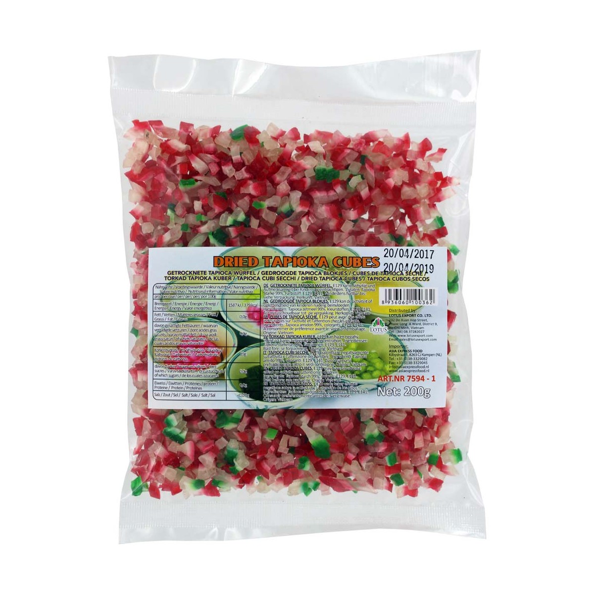 Getrocknete Tapiokawürfel LOTUS GRAND Mehl, Stärke und Panko online günstig kaufen im Shop für B2B Kunden