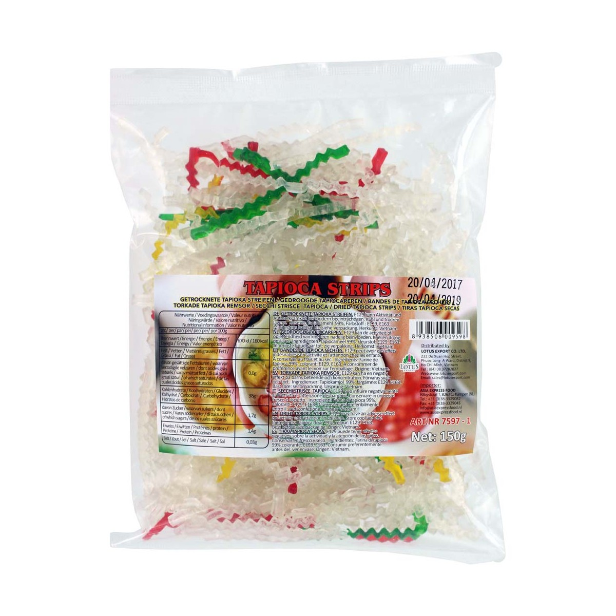 Getrocknete Tapiokastreifen LOTUS GRAND Mehl, Stärke und Panko online günstig kaufen im Shop für B2B Kunden