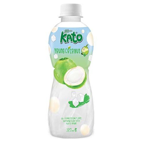 KATO Kokosnuss Saft mit Nata De Coco 320 ml