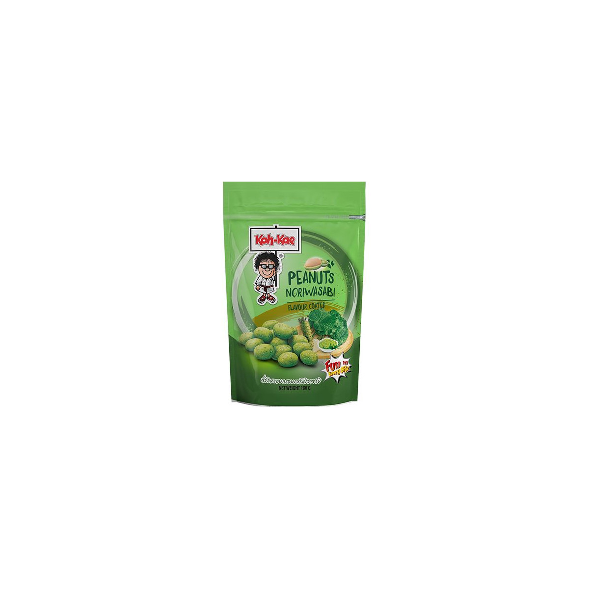 KOH-KAE Erdnüsse mit Wasabi Nori Beutel 180 g