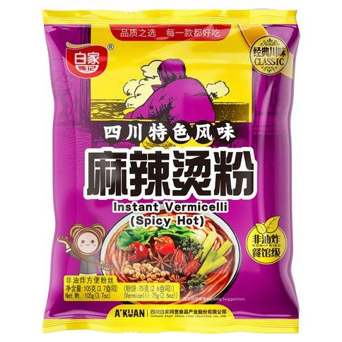 BAIJIA Instantnudeln Hot & Spicy 105 g
