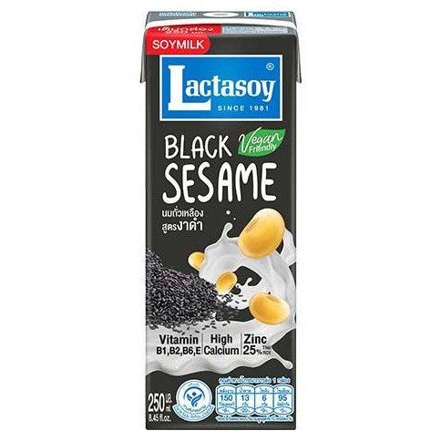 LACTASOY Sojamilch Schwarzer Sesam 250 ml