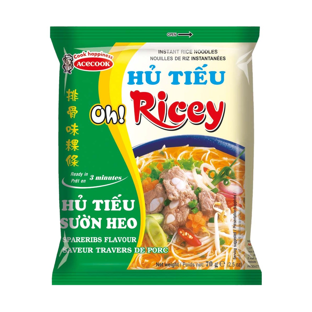 OR Instant Glasnudeln Spareribs ACECOOK Nudeln & Instantprodukte online günstig kaufen im Shop für B2B Kunden