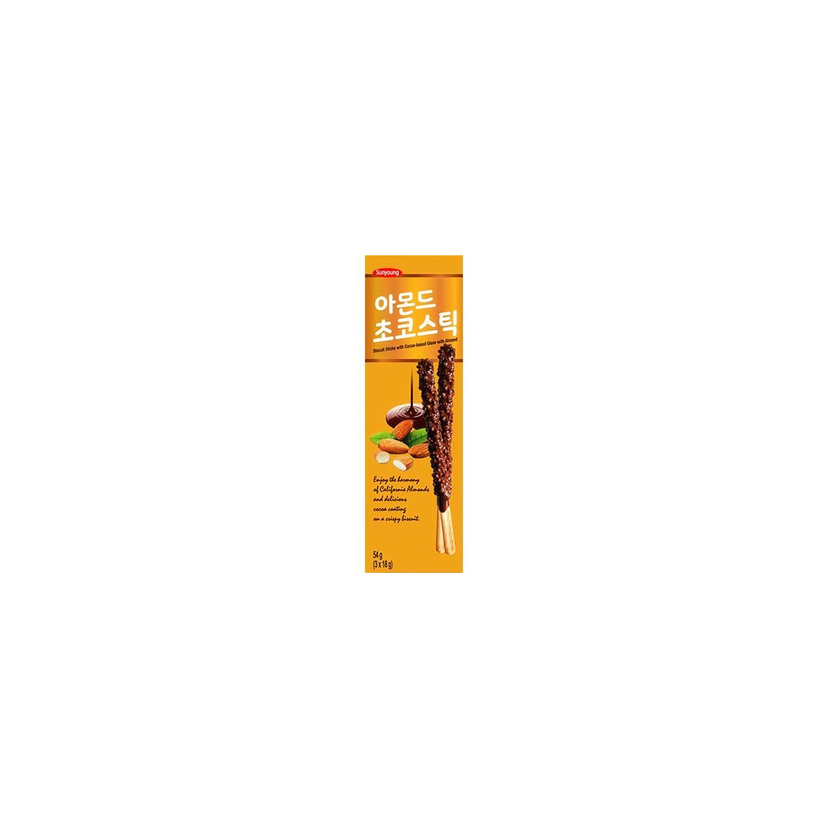SUNYOUNG Choco Sticks Mandel 54 g