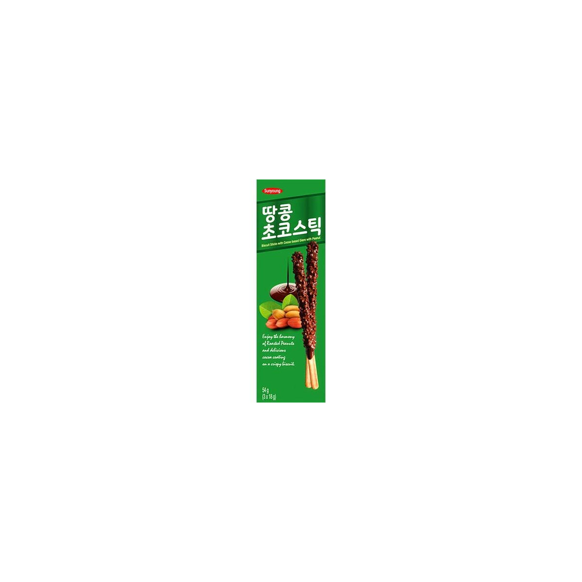 SUNYOUNG Choco Sticks Erdnuss 54 g