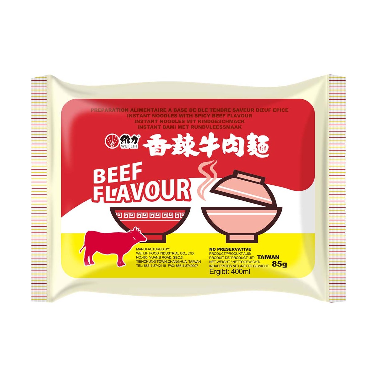 Instant Nudelnsuppe Rindfleisch WEI LIH Nudeln & Instantprodukte online günstig kaufen im Shop für B2B Kunden