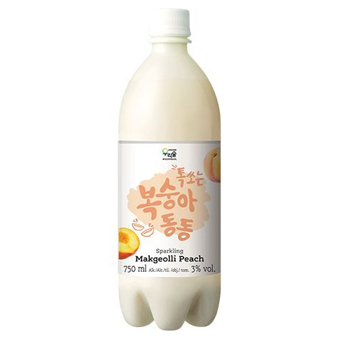 WOORISOOL Reiswein Makgeolli Pfirsich 3% Vol. 750 ml