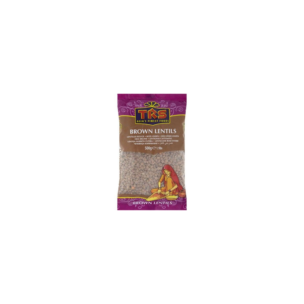 TRS Linsen Braun Ganz 500 g