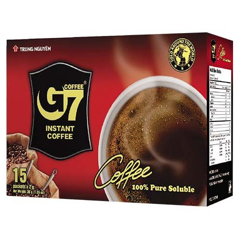 TRUNG NGUYEN Instantkaffee Schwarz G7 - 15 Beutel 2 g
