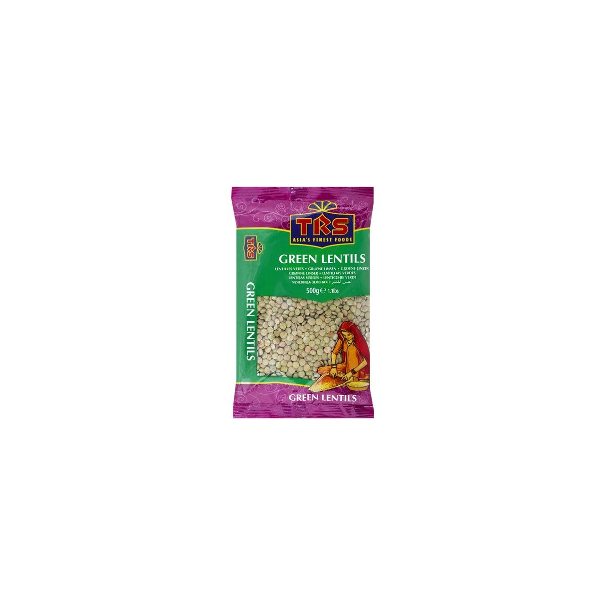 TRS Linsen Grün Ganz 500 g
