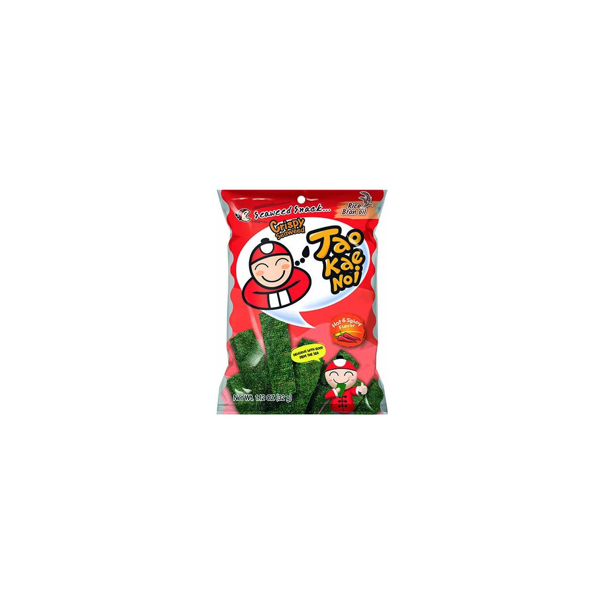 TAO KAE NOI Seetang Snack Crispy Hot & Spicy 32 g