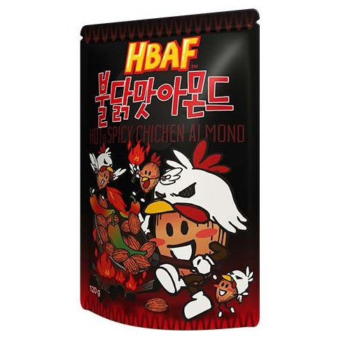 HBAF Mandel mit Hühnchengeschmack Hot & Spicy 120 g