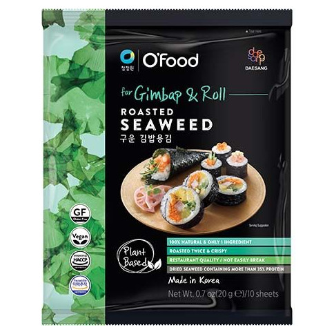 O'FOOD Seetang Geröstet für Sushi 20 g