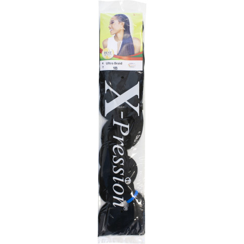 X-PRESSION Ultra Braid 82" Farbe 1b 205 g