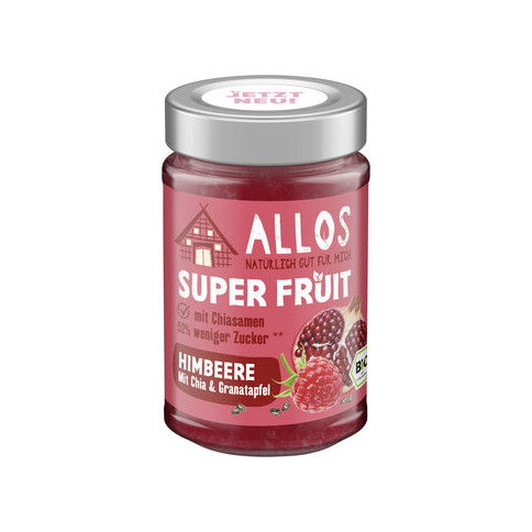 Allos - Super Fruit Himbeere mit Chia & Granatapfel