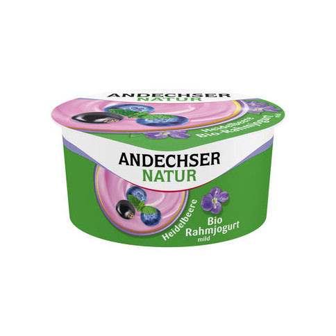 Andechser Natur - AN Bio-Rahmjogurt Heidelbeere 10%