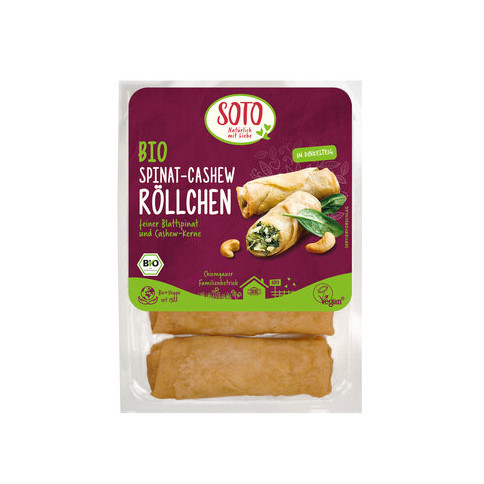 SOTO - Bio Spinat-Cashew Röllchen