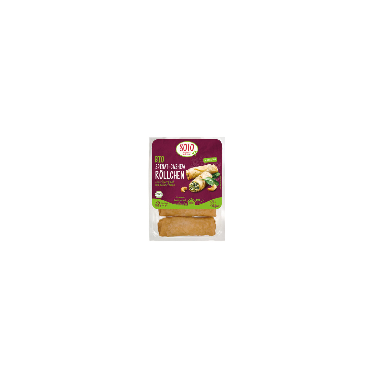 SOTO - Bio Spinat-Cashew Röllchen