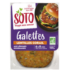 SOTO Frankreich - Gemüse-Burger "rote Linse"
