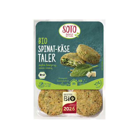 SOTO - Bio Spinat-Käse Taler