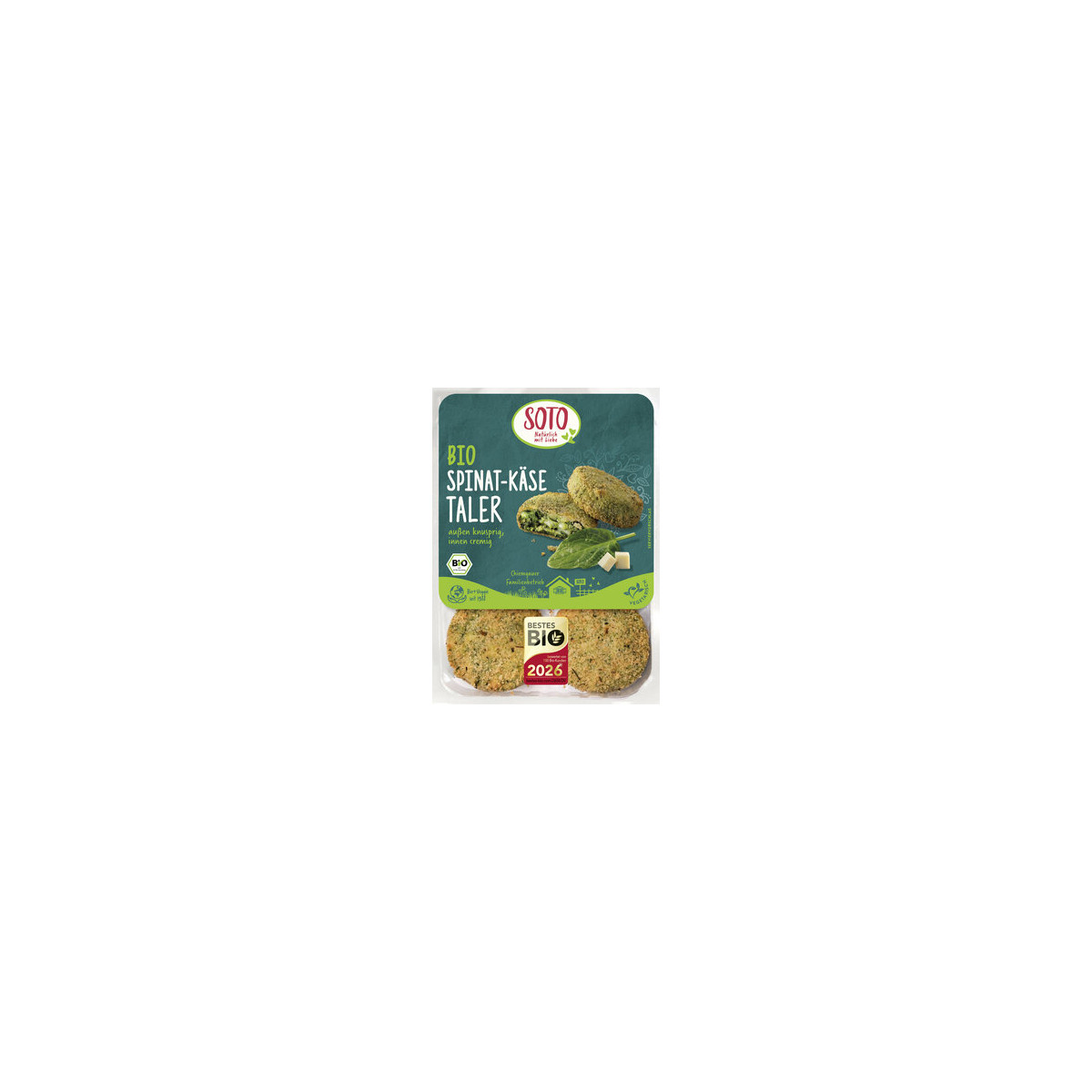 SOTO - Bio Spinat-Käse Taler