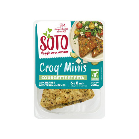 SOTO Frankreich - Bio Crispy Snack Zucchini-Feta