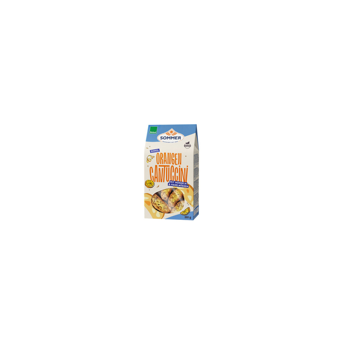 SOMMER - BIOLAND Dinkel Cantuccini ORANGE 150gr
