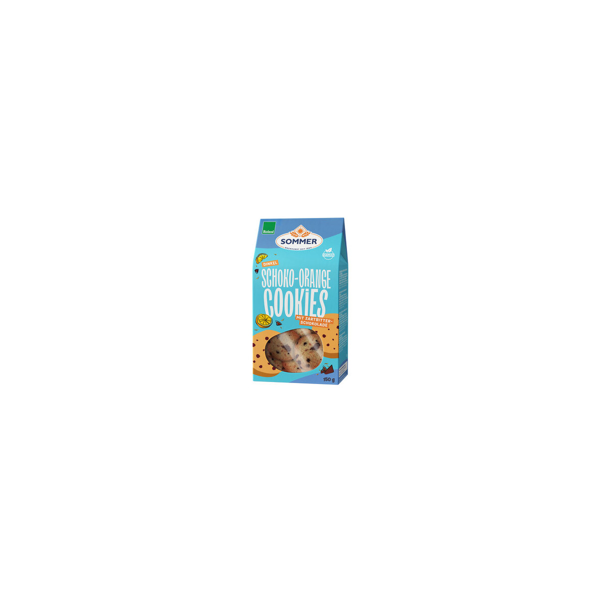 SOMMER - BIOLAND Dinkel Schoko-Orange Cookies m. Zartbitter