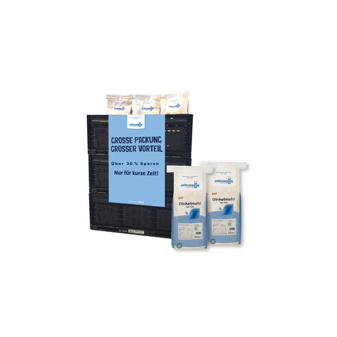 Spielberger Mühle - IFCO Aktionskiste 8xDinkelmehl Type 630, 2,5kg, de