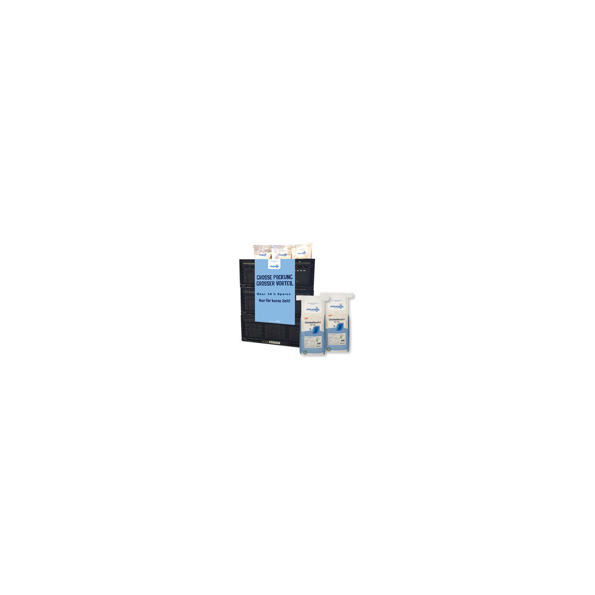 Spielberger Mühle - IFCO Aktionskiste 8xDinkelmehl Type 630, 2,5kg, de