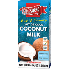 Suree Kokosnussmilch 1L Tetra – Authentischer Geschmack für exotische Gerichte