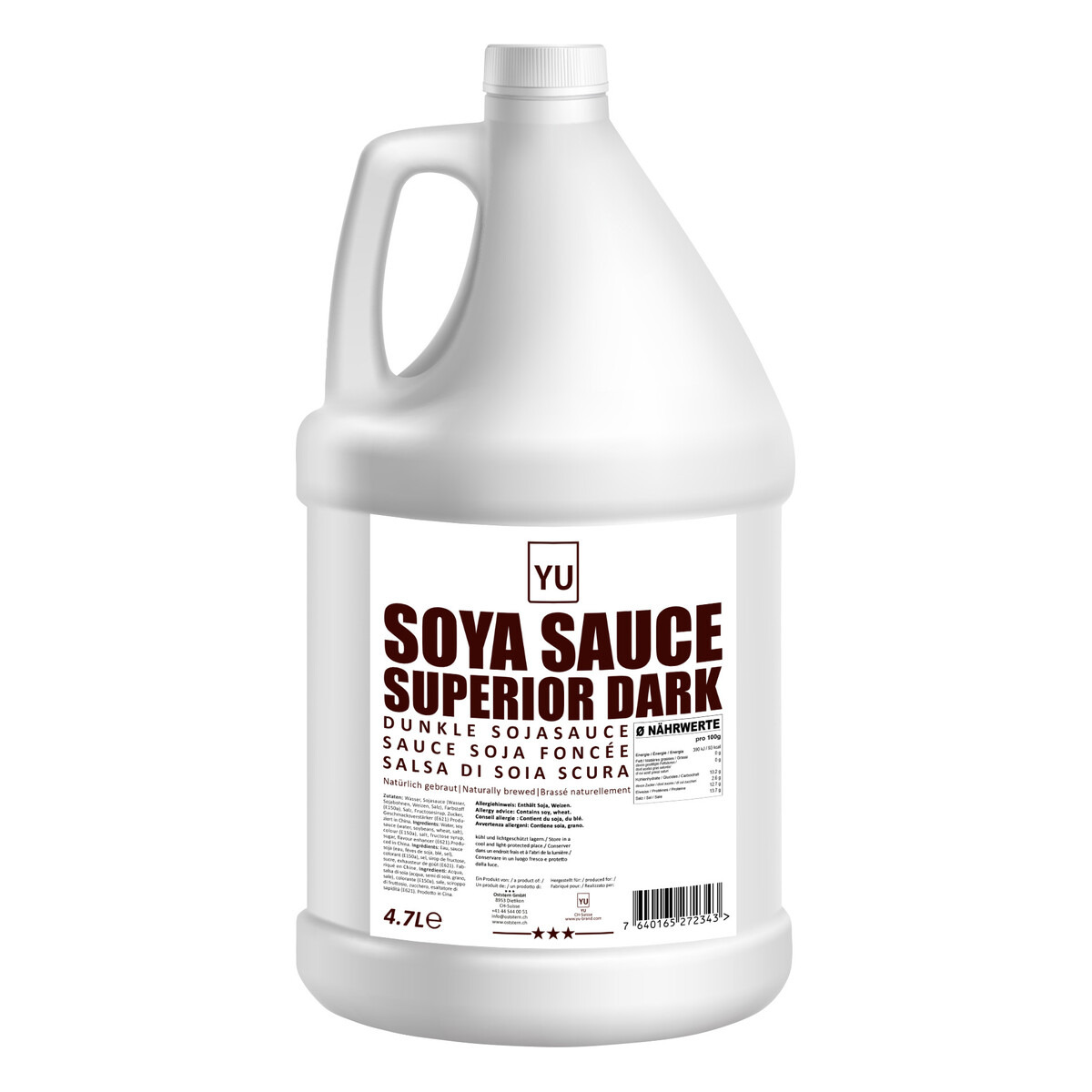 YU Soya Sauce Dunkel Superior 4x 4.8L für Gastronomie und Foodservice