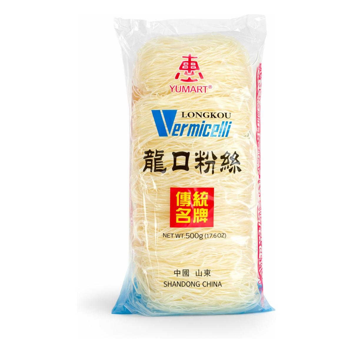 Yumart chinesische Glasnudeln 6 x 500 g für Gastronomie