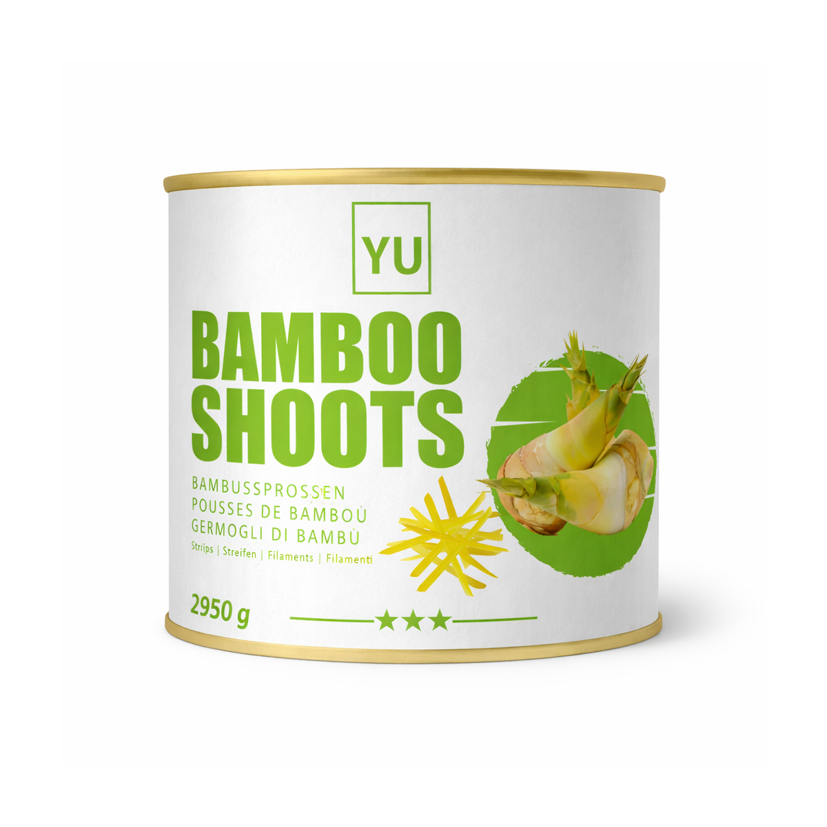 YU Bambusstreifen 2950g – Knackige und zarte streifen für asiatische Gerichte