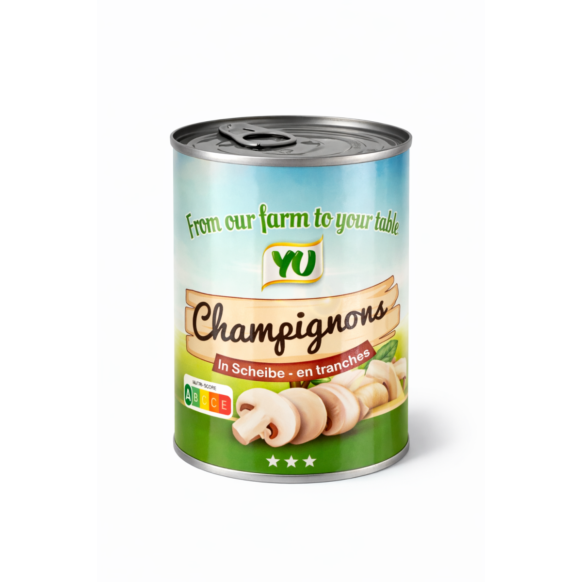 YU Champignons in Dose 425 g für Gastronomie und Küche