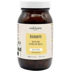 Bierhefe-Tabletten von Eubiona | vegan | Nahrungsergänzun...