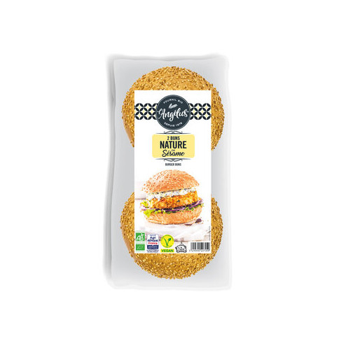 Hamburger-Buns 2x75g L'Angelus von L'Angelus | Bio, vegan...