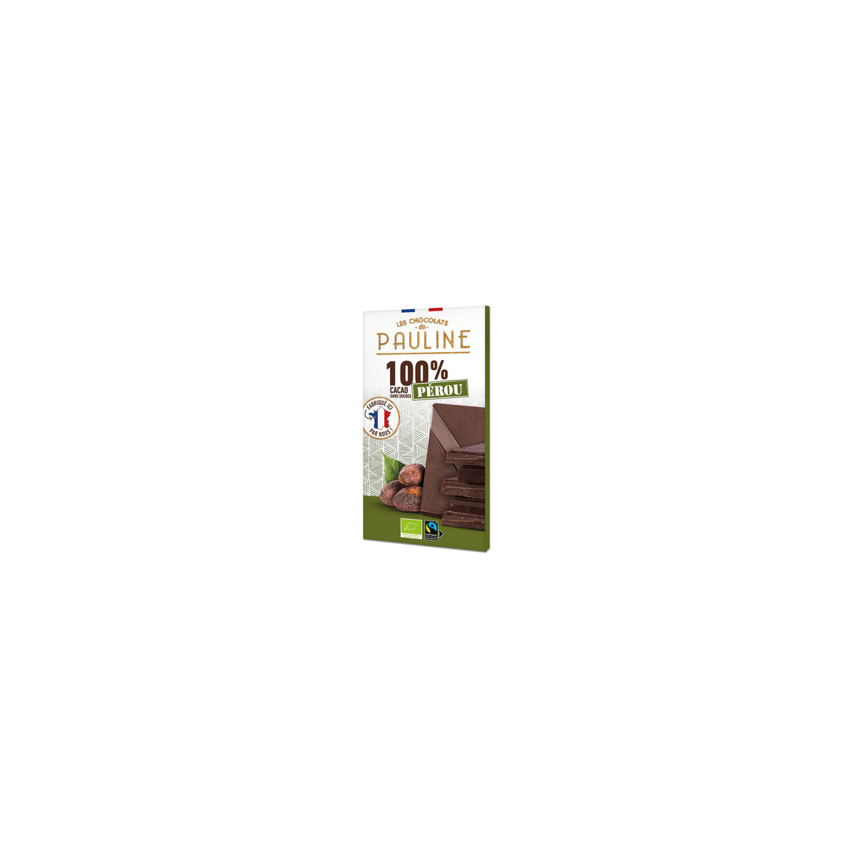 Cocoa 100% Chocolate Peru Pauline von Les Chocolats de PA...
