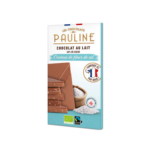 MilkChocolate40% Fleurdesel Pauline von Les Chocolats de...