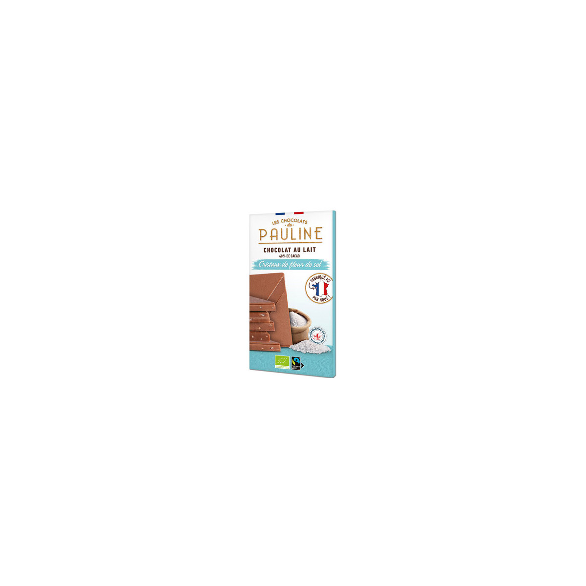 MilkChocolate40% Fleurdesel Pauline von Les Chocolats de...