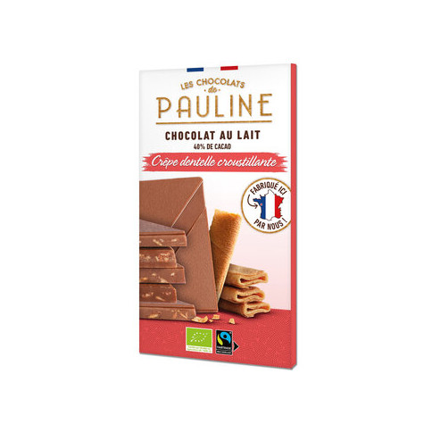 MilkChocolate CrêpeDentelle Pauline von Les Chocolats de...