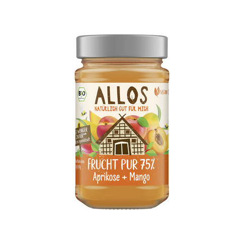 FP 75% Aufstrich Marille-Mango von Allos | Bio, vegan | A...