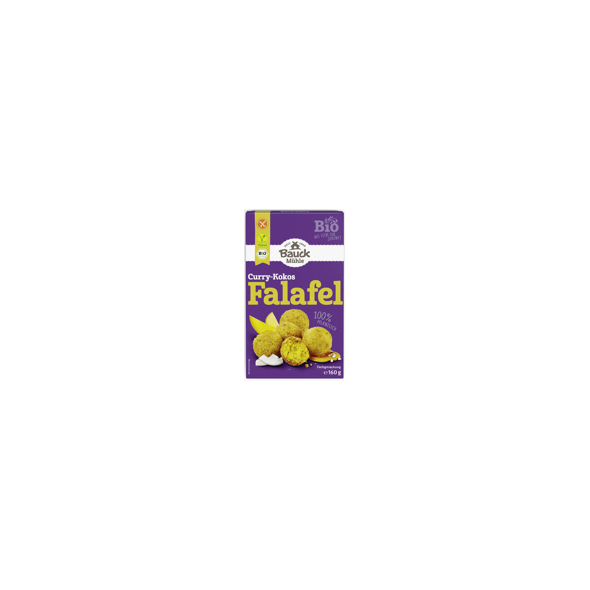 Falafel Curry Kokos glutenfrei von Bauck Mühle | Bio, veg...