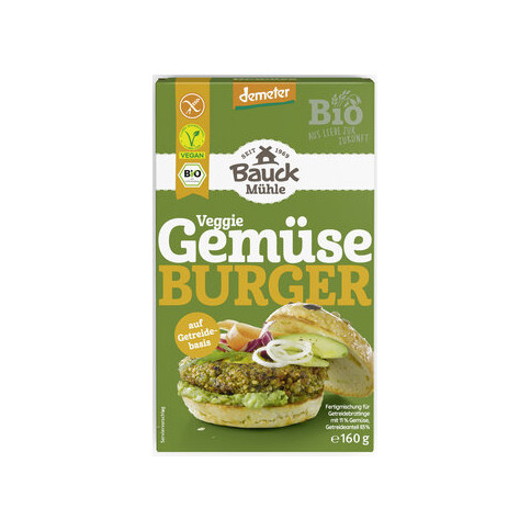 Gemüseburger demeter glutenfrei von Bauck Mühle | Bio, ve...