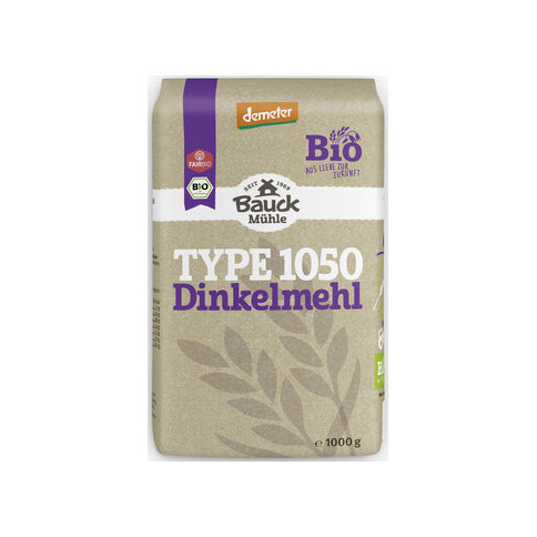 Dinkelmehl Type 1050 demeter von Bauck Mühle | Bio, vegan...
