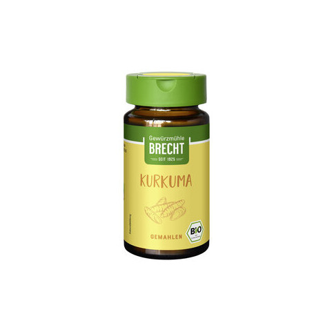 Kurkuma gemahlen Glas von Brecht | Bio, vegan, laktosefre...