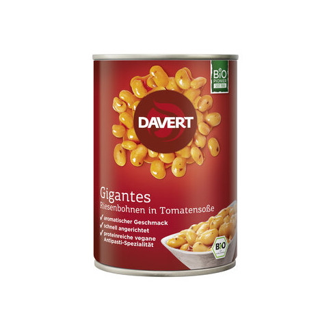 Gigantes Riesenbohnen in Tomatens. von Davert | Bio, vega...